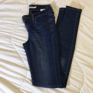 Levis 710 Super Skinny Blue Jeans